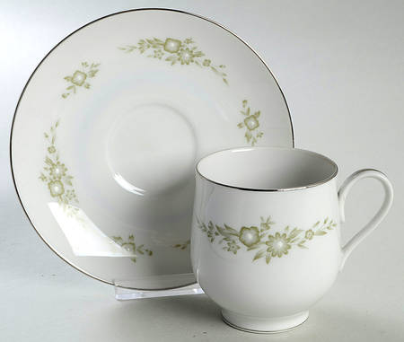 Moonspun Flat Cup & Saucer Set