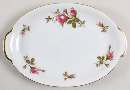 Moss Rose (Coupe Shape) 12" Oval Serving Platter