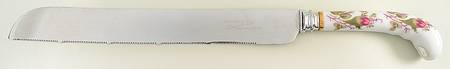 Moss Rose (Coupe Shape) Wedding Cake Knife with Stainless Blade