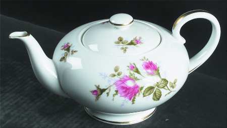 Moss Rose (Coupe Shape) Teapot & Lid