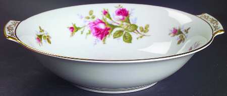 Moss Rose (Coupe Shape) 9" Round Vegetable Bowl