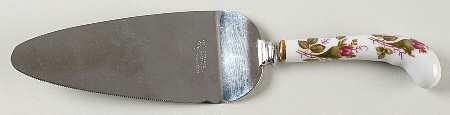 Moss Rose (Coupe Shape) Pie Server with Stainless Blade