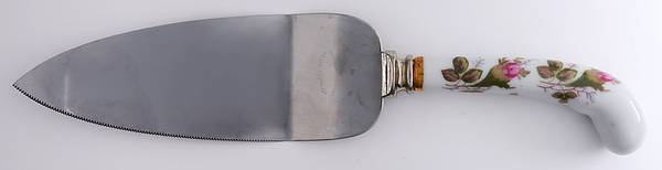 Moss Rose (Coupe Shape) Pie Server with Stainless Blade