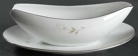 Morning Rose Gravy Boat & Underplate/Relish