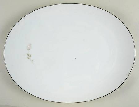 Morning Rose 15" Oval Serving Platter