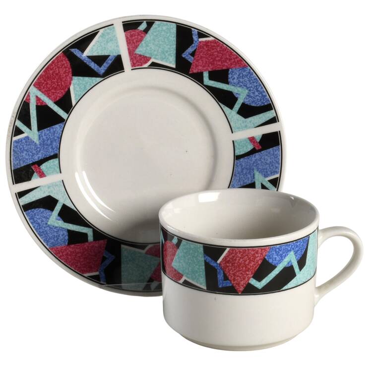 New Day Flat Cup & Saucer Set