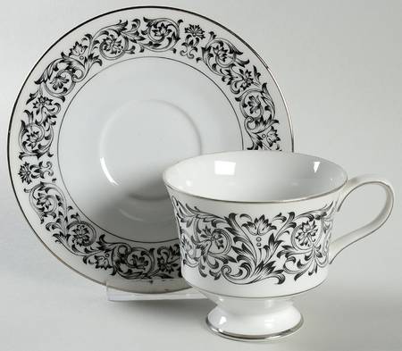 Niagara Footed Cup & Saucer Set