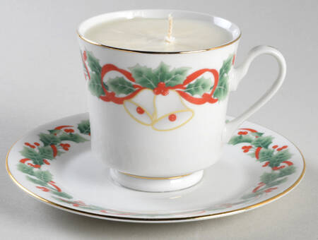 Noel Scented Cup & Saucer Candle-Coffee  HC