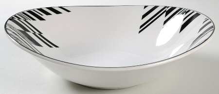 Noir 10" Oval Vegetable Bowl