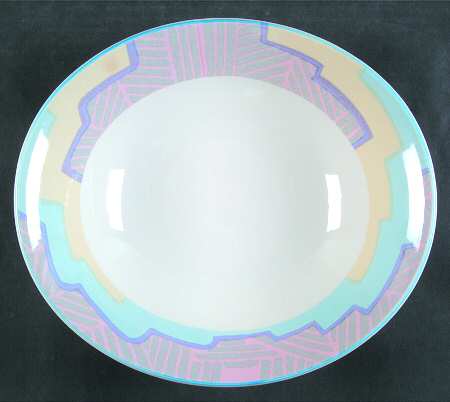 Nouveau Multicolor 10" Round Vegetable Bowl