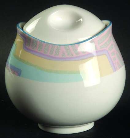 Nouveau Multicolor Sugar Bowl & Lid
