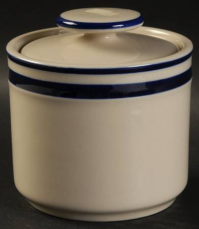 Orbit Blue Sugar Bowl & Lid