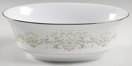 Organza 9" Oval Vegetable Bowl