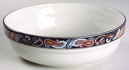 Overture Black 9" Round Vegetable Bowl