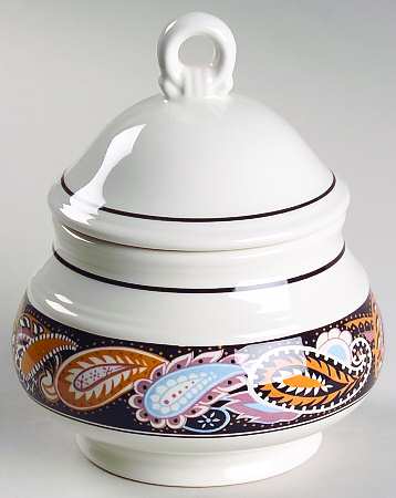 Overture Black Sugar Bowl & Lid
