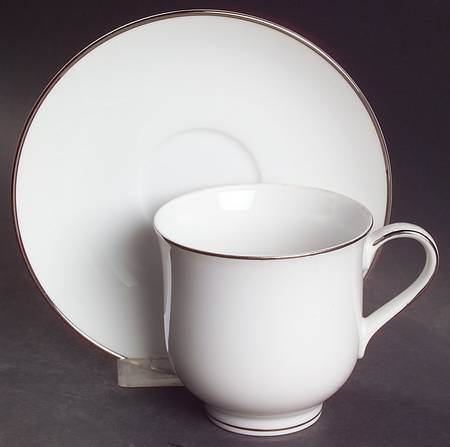 Palatine Flat Cup & Saucer Set