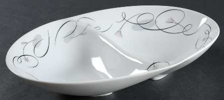 Patrician 11" Oval Divided Vegetable Bowl