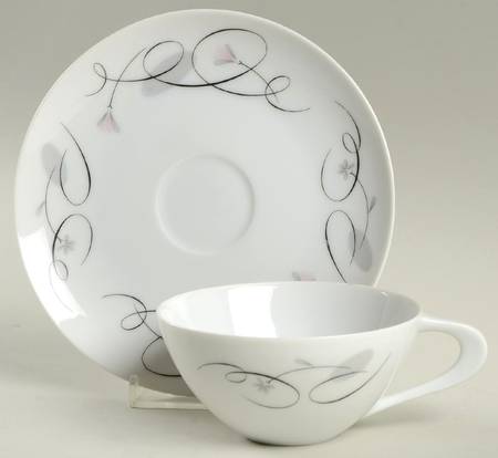 Patrician Flat Cup & Saucer Set