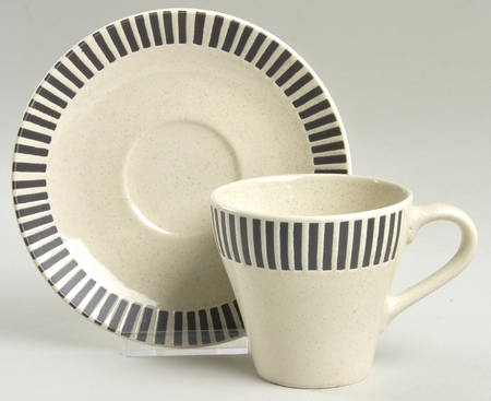 Patio Sand Flat Cup & Saucer Set