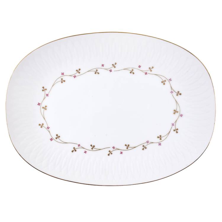 Petite Fleur 12" Oval Serving Platter