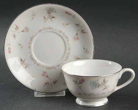 Petite Rose Footed Cup & Saucer Set