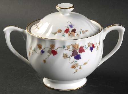 Petite Vine Sugar Bowl & Lid