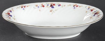 Petite Vine 10" Oval Vegetable Bowl
