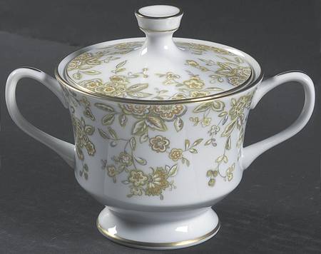 Persian Wood Sugar Bowl & Lid