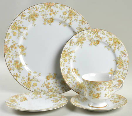 Persian Wood 5 Piece Place Setting