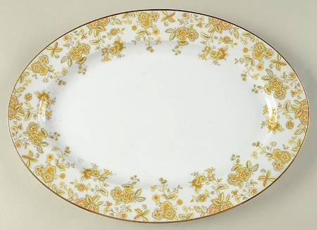 Persian Wood 14" Oval Serving Platter