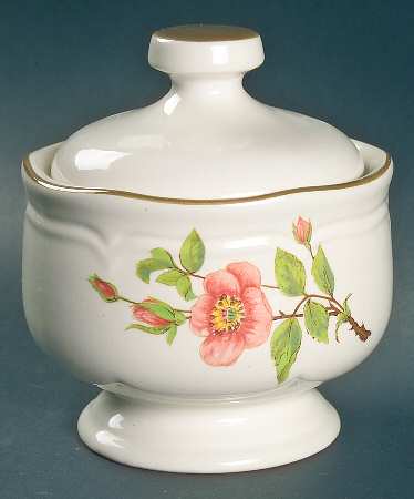 Pink Blossom Sugar Bowl & Lid