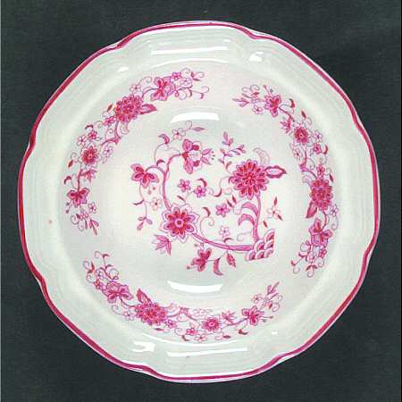 Pink Classic Rim Fruit/Dessert (Sauce) Bowl