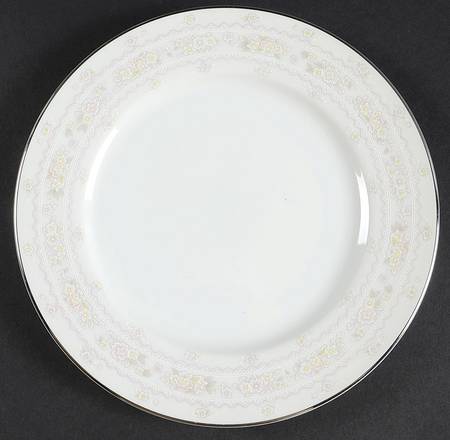 Pink Lace Salad Plate