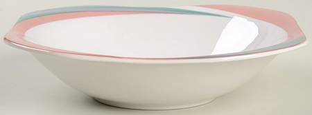 Pinwheel Pink Coupe Soup Bowl