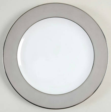 Platina (White with Gray Color Band) Salad Plate