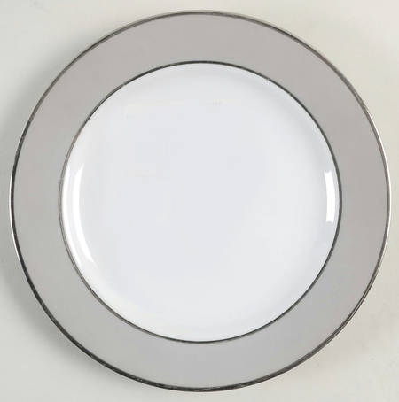 Platina (White with Gray Color Band) Bread & Butter Plate