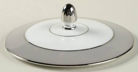 Platina (White with Gray Color Band) Lid for Sugar Bowl