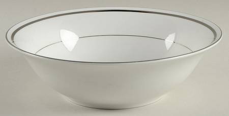 Platina (No Color Band) 9" Round Vegetable Bowl