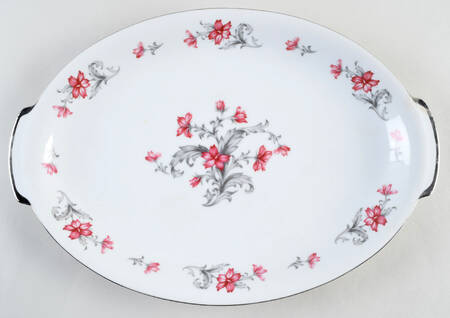 Primrose (No #, Coupe, Platinum Trim) 15" Oval Serving Platter