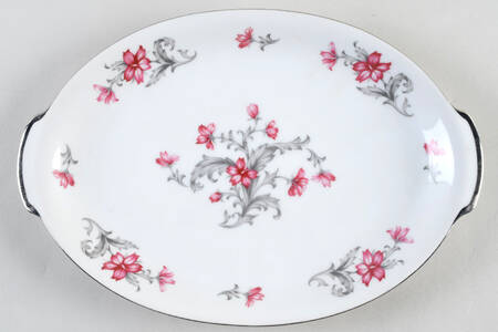 Primrose (No #, Coupe, Platinum Trim) 12" Oval Serving Platter