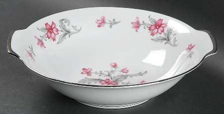 Primrose (No #, Coupe, Platinum Trim) 9" Round Vegetable Bowl