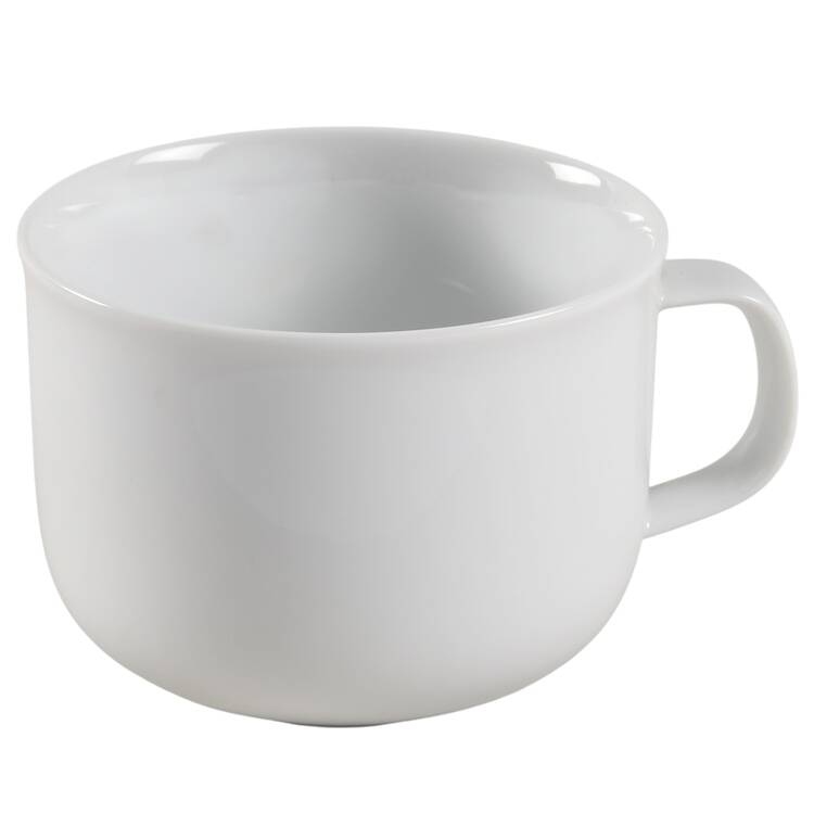 Pristine White Flat Cup