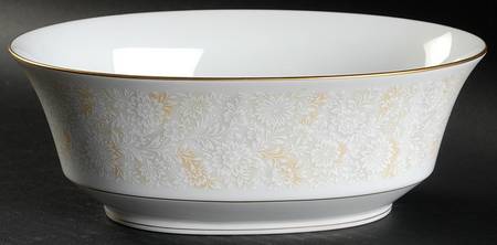 Rainsong 9" Oval Vegetable Bowl