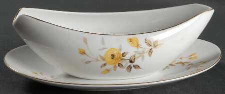 Rambler Rose Gravy Boat & Underplate