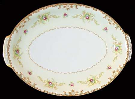Regal (Gold Trim) 14" Oval Serving Platter