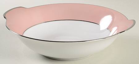 Rhapsody (No #, Pink Band) 9" Round Vegetable Bowl