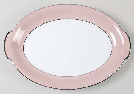 Rhapsody (No #, Pink Band) 16" Oval Serving Platter