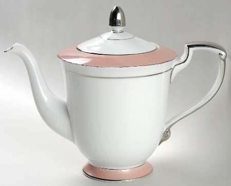 Rhapsody (No #, Pink Band) Teapot & Lid