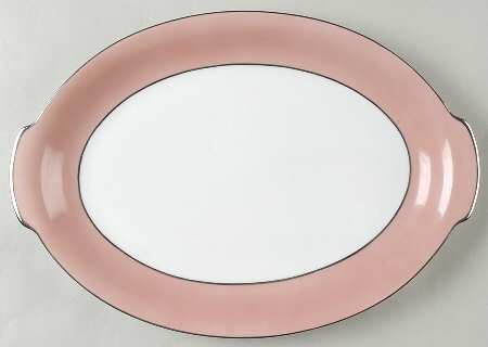 Rhapsody (No #, Pink Band) 14" Oval Serving Platter