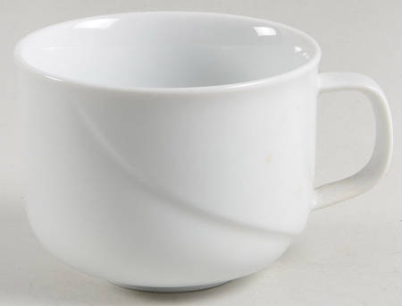 Riviera White Flat Cup